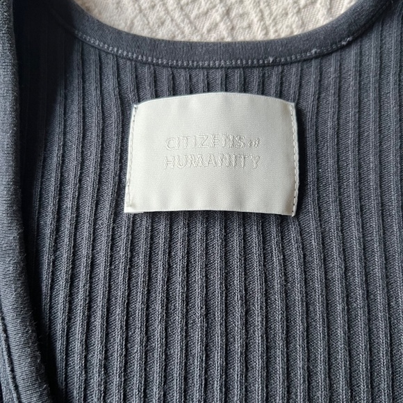 Citizens of Humanity Ribbed Scoop Neck Top - Picture 2 of 3